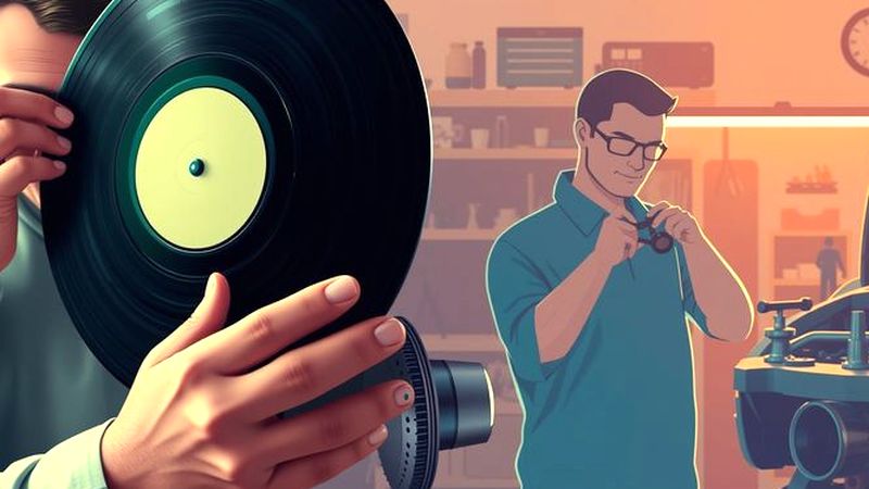 Un artesano examina con precisión un vehículo