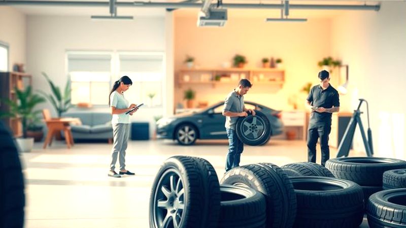 Tires y gente amable en luz suave