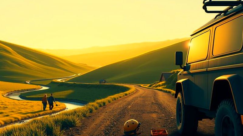 Un camino rural ofrece calma y trabajo