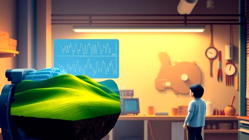 Un técnico observa energía optimizada con calma