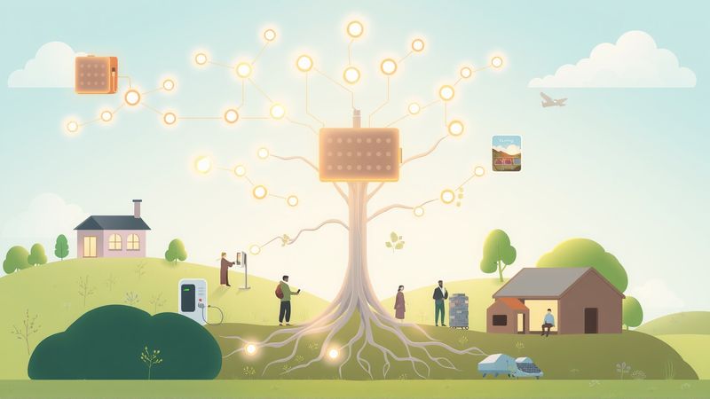 Un árbol tecnológico radiante impulsa soluciones sostenibles
