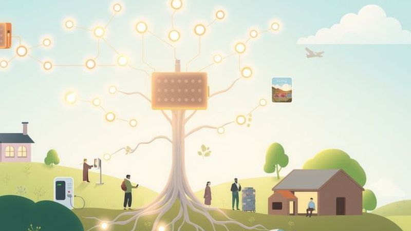 Un árbol tecnológico radiante impulsa soluciones sostenibles