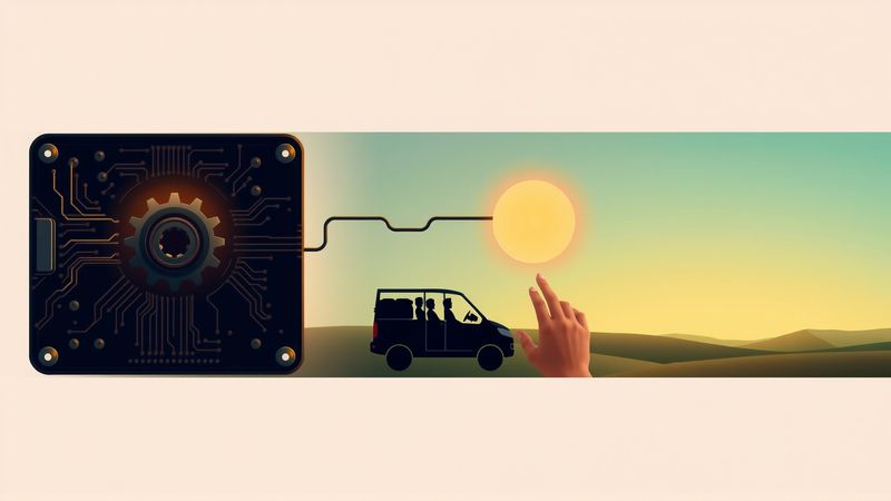 Un engranaje guía la energía hacia el futuro