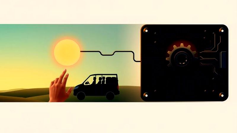 Un engranaje guía la energía hacia el futuro
