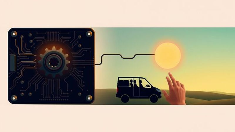 Un engranaje guía la energía hacia el futuro