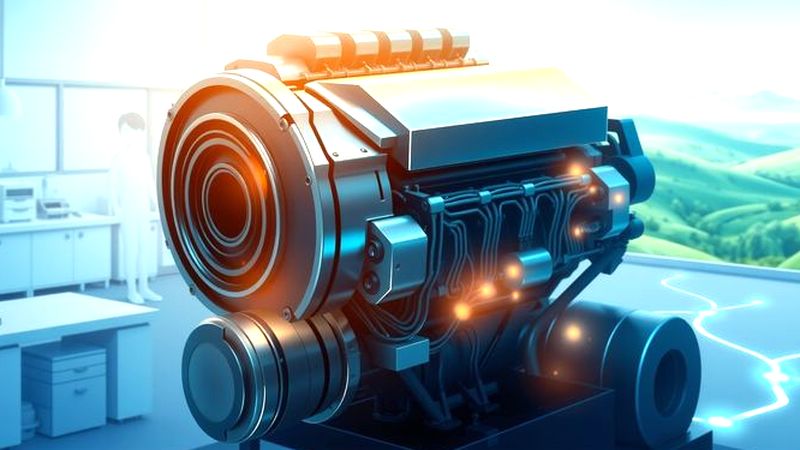 Un motor brillante examina un futuro tranquilo