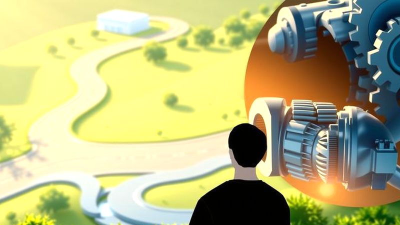 Un camino tranquilo guía a la calma
